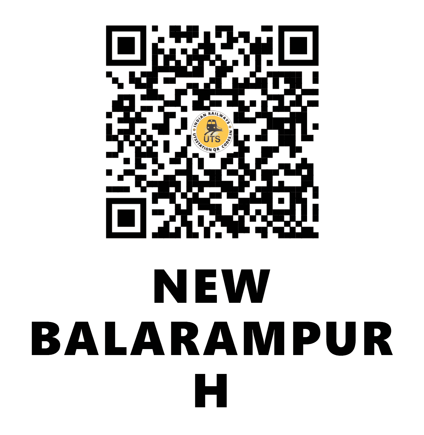 UTS QR Code for NEW BALARAMPUR H - NBPH (ER - WEST BENGAL)